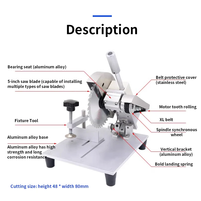 Electric Circular Saw Machine Handle Saw Metal and Wood Cutting Machine Circular Saw Angle Adjustable Electric Saw