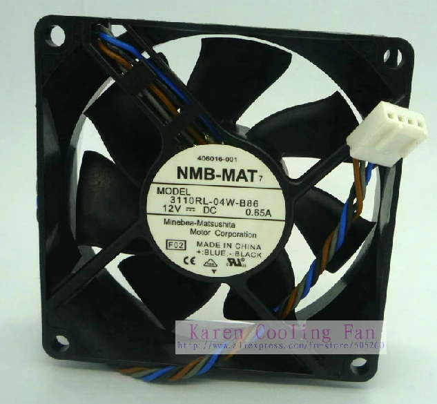 

8025 DC12V 0,65A 3110RL-04W-B86 Охлаждающий вентилятор