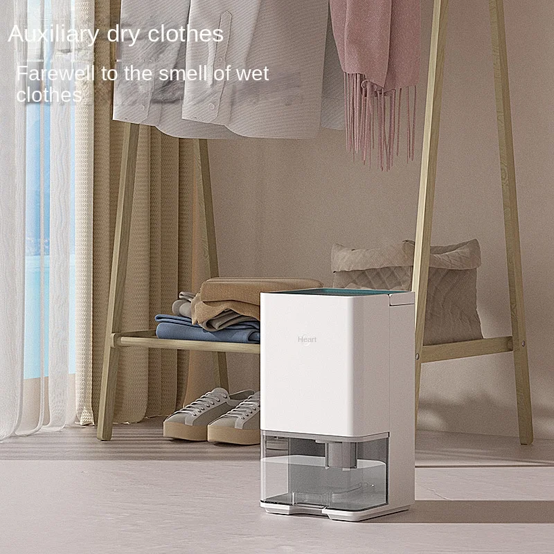 Deshumidificador de aire eléctrico para el hogar, deshumidificador pequeño de 1,2 L y 220V, absorbente de humedad para dormitorio y sótano