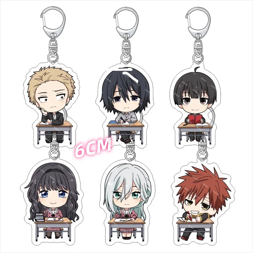 

6cm New Anime The Fragrant Flower Blooms With DignityAnime Acrylic Keychain Products Couple GiftKey Chain Bag Charms Souvenir