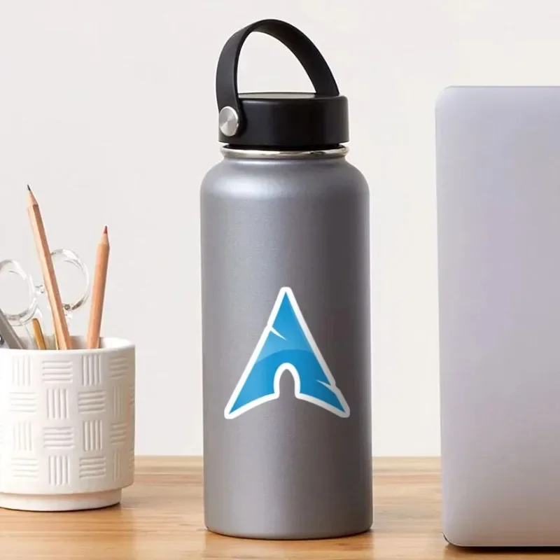 Cartoon Linux Style PVC Sticker Waterproof Decal for Laptop Wall Anime Window Water Bottle Decor 15CM