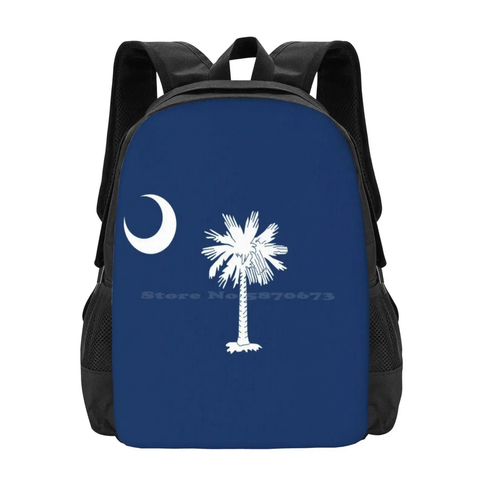 علم كارولينا الجنوبية رائجة البيع حقيبة مدرسية على ظهره حقائب الموضة كارولينا الجنوبية علم ولاية كارولينا الجنوبية #1