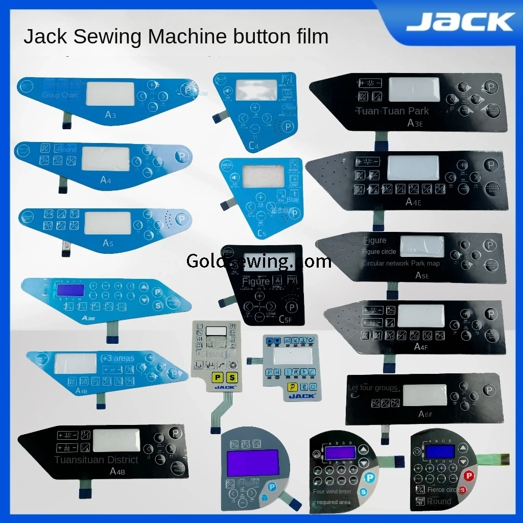 1 SZTUK Membrana panelu operacyjnego do maszyny do szycia Jack A2s A3 A4 A5 A6 A7 C4 C5 H5 Owerlok komputera Maszyna do szycia