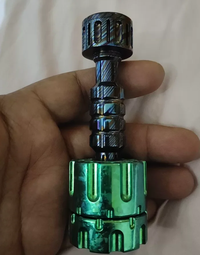 Used EDC Screwdriver Zircuti Base Ice Crystal Titanium fidget slider decompression toy
