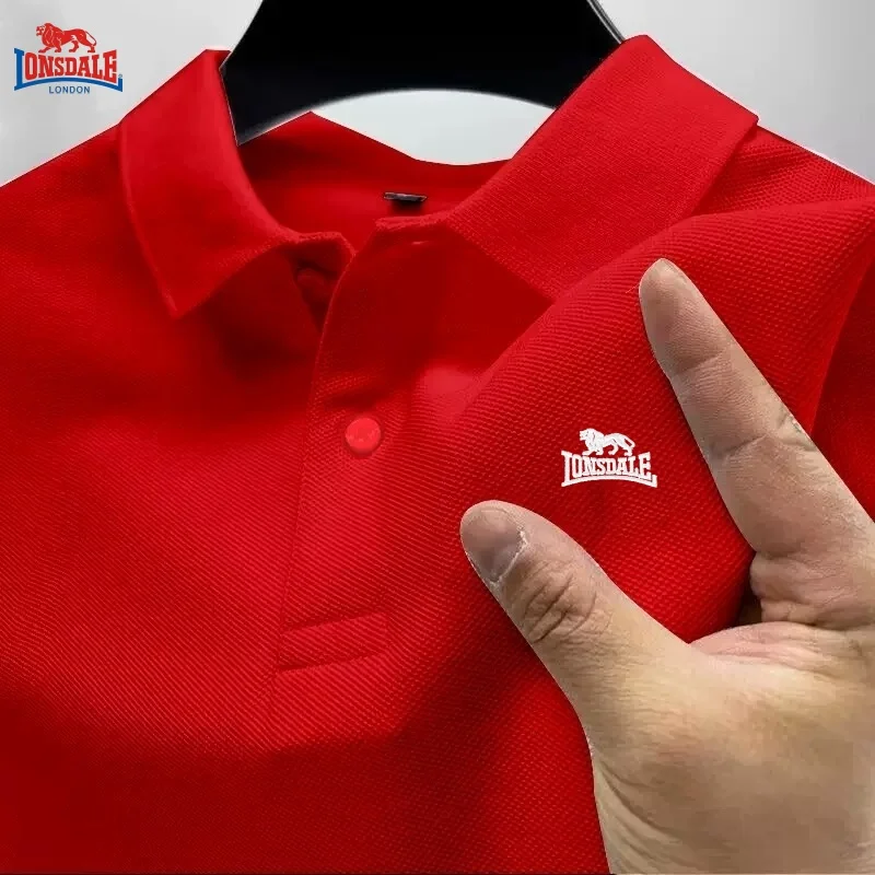 

New summer high-quality short sleeved polo shirt for men, fashionable, casual, comfortable, cool and breathable top