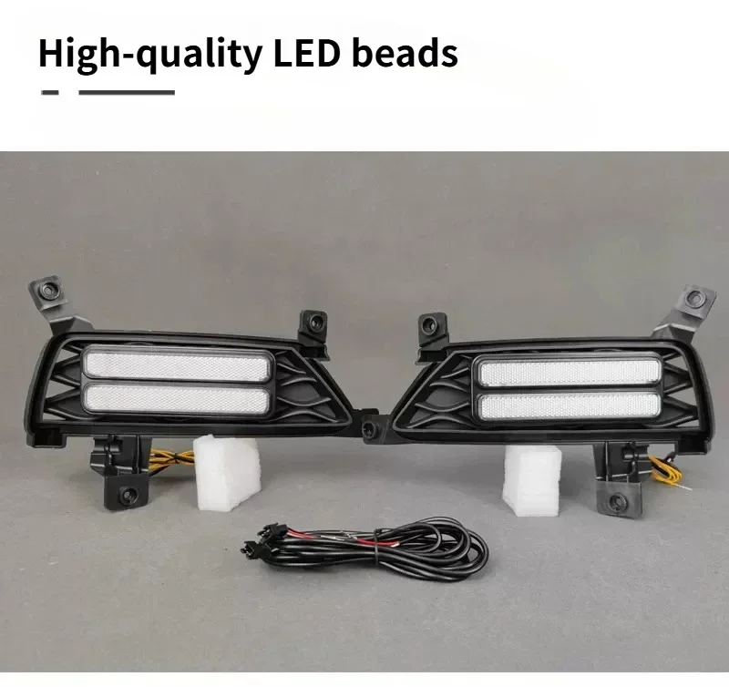 DRL For MG ZS 2017 2018 2019 2020 Car Led Daytime Running Lights Front Fog Lights Modified Driving Dynamic Turn Signal Lamp detail image 7