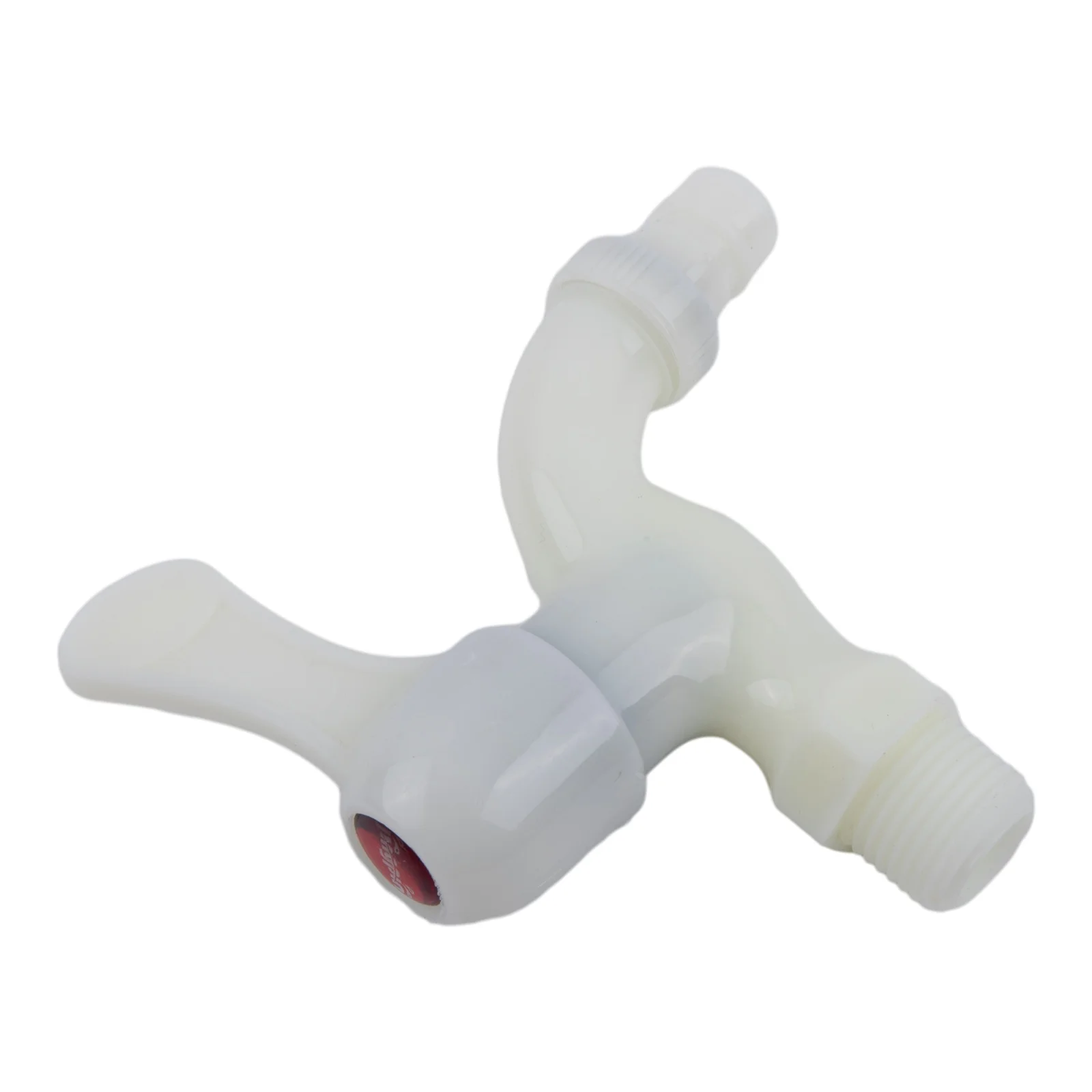 Rubinetto per lavatrice Rubinetto singolo per acqua fredda Rubinetto in plastica Ugello per rubinetto Colore naturale Collegamento rapido 1 pz