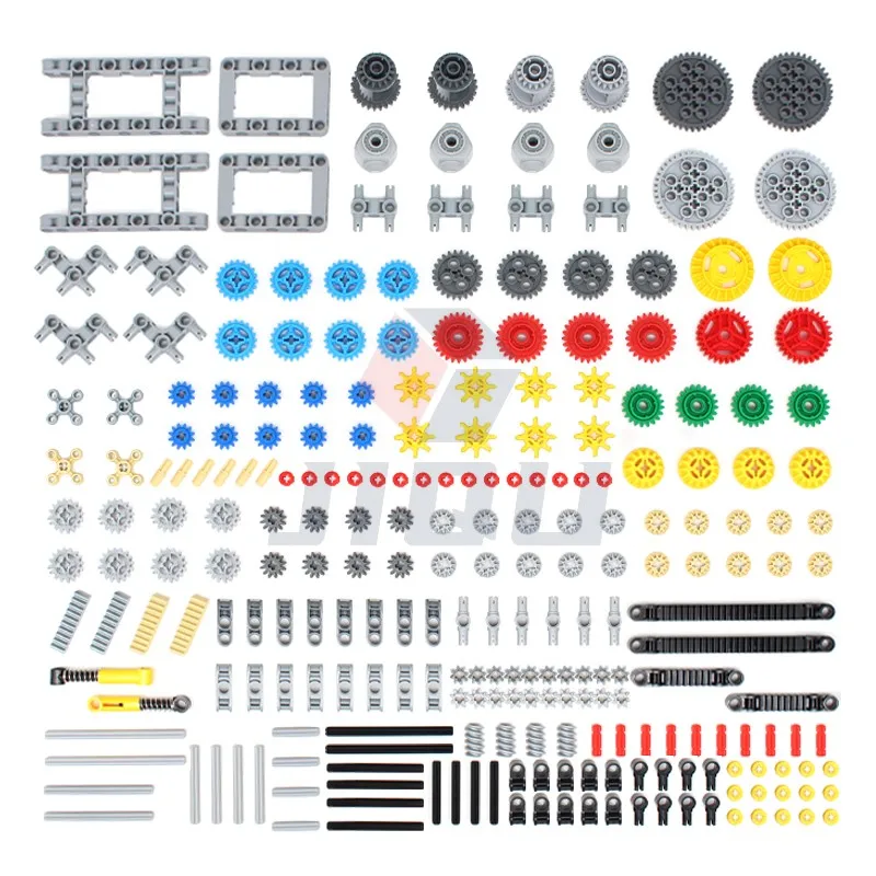 252 pezzi ad alta tecnologia parti ingranaggio differenziale asse connettore ammortizzatore braccio di sollevamento blocchi di mattoni da costruzione set MOC accessorio giocattolo