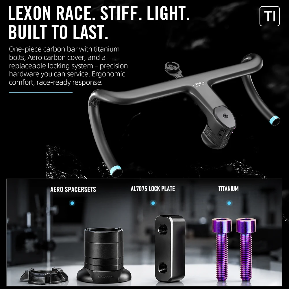 LEXON Ultralight THIN LINE Carbon Road Bike Handlebar 28.6MM