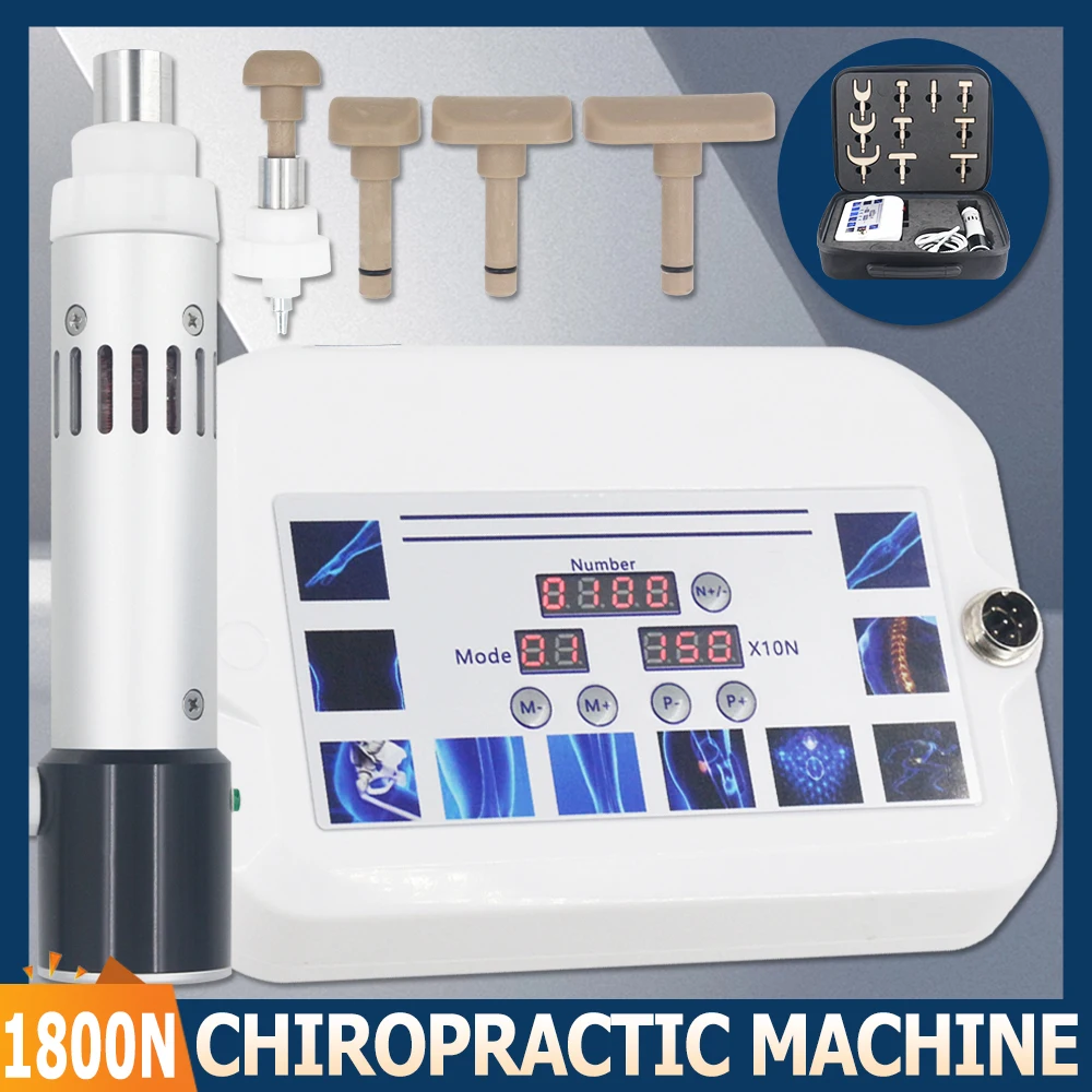 

Electric Corrective Gun Strength Relief Neck Back Pain Full Body Relaxation Massage 10Heads Interchangeable Massager 1800N New