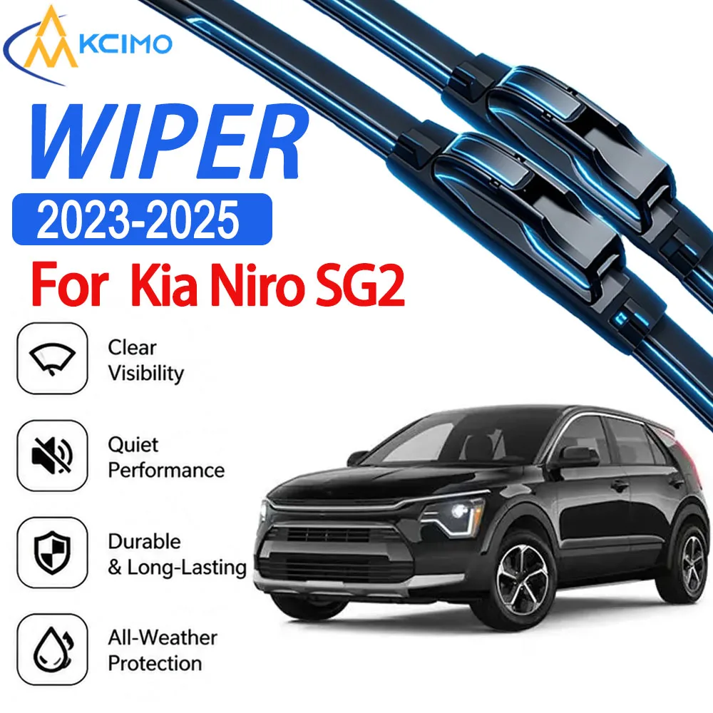 2PCS Auto Wiper Blades for Kia Niro SG2 2023-2025 Perfect Fit Long Service Life Car Windshield Wiper Blades