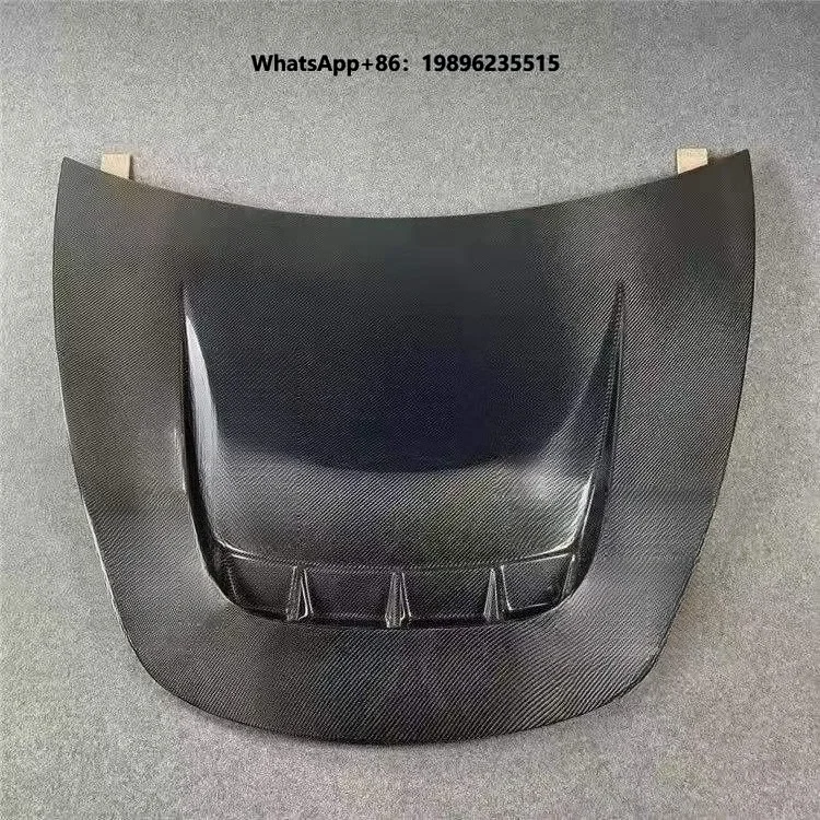Carbon Fiber Front Engine Hood for Model 3 Car Black  Custom Car Hoods