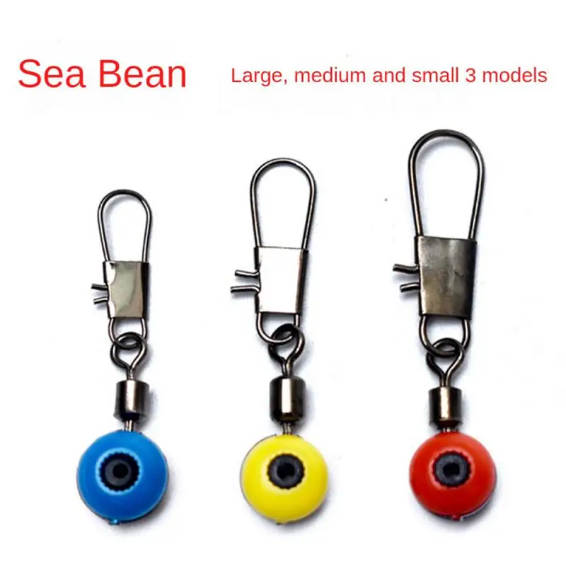 1~8PCS Fishing Float Bobber Stops Space Beans Swivel Connectors Wobbler Sea Fishing Saltwater Metal Plastic Tools Accessories