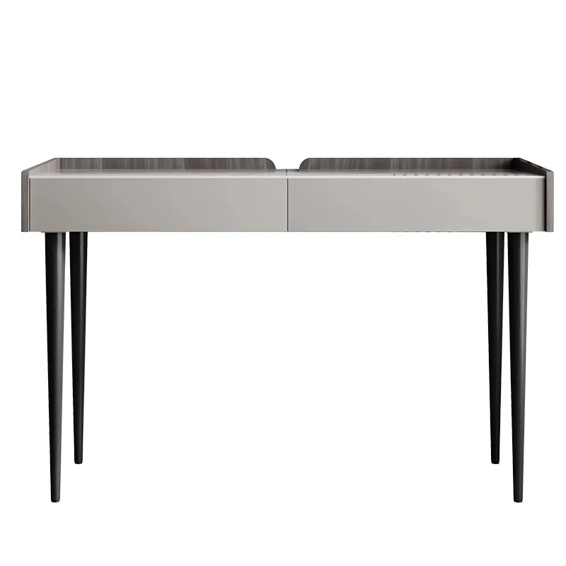 Italian light luxury rock slab desk modern simple home learning and writing small apartment Suitable for interior decoration