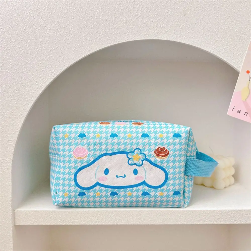 Borsa per il trucco Sanrio Cinnamoroll Kuromi Melody Cartoon Anime astuccio per matite di grande capacità borsa per cosmetici giocattoli regali per