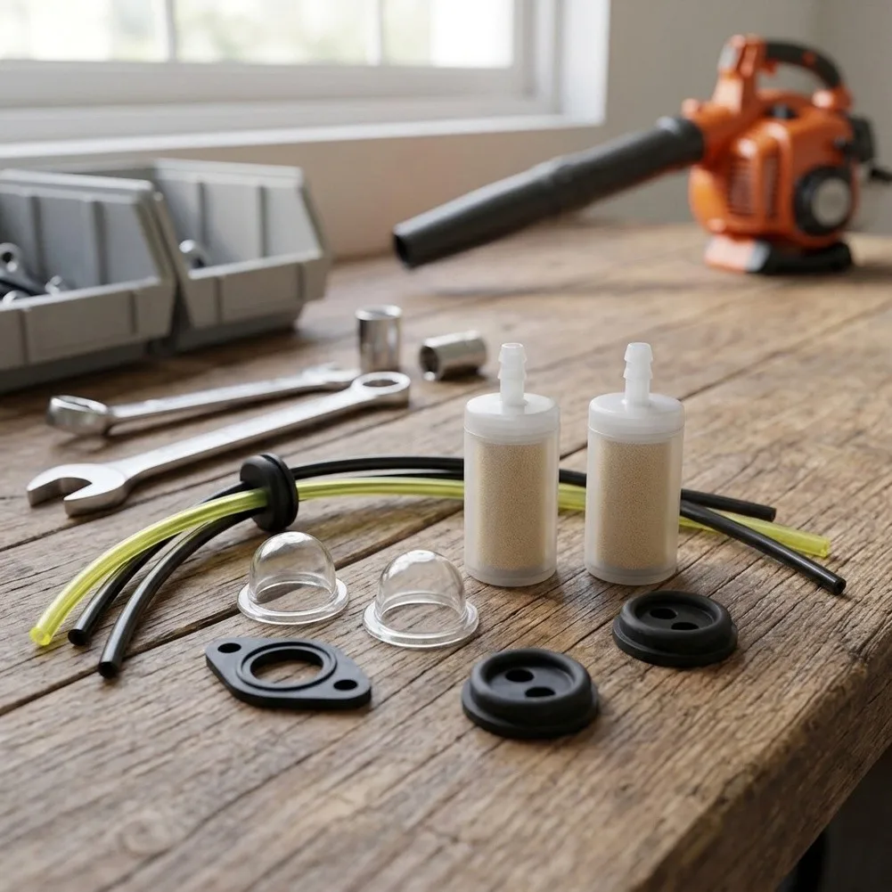 For Lawn Care Maintenance Fuel Line Filter Set Grommet Set For Outdoor Tools Fuel Line Filter PVC Material Construction