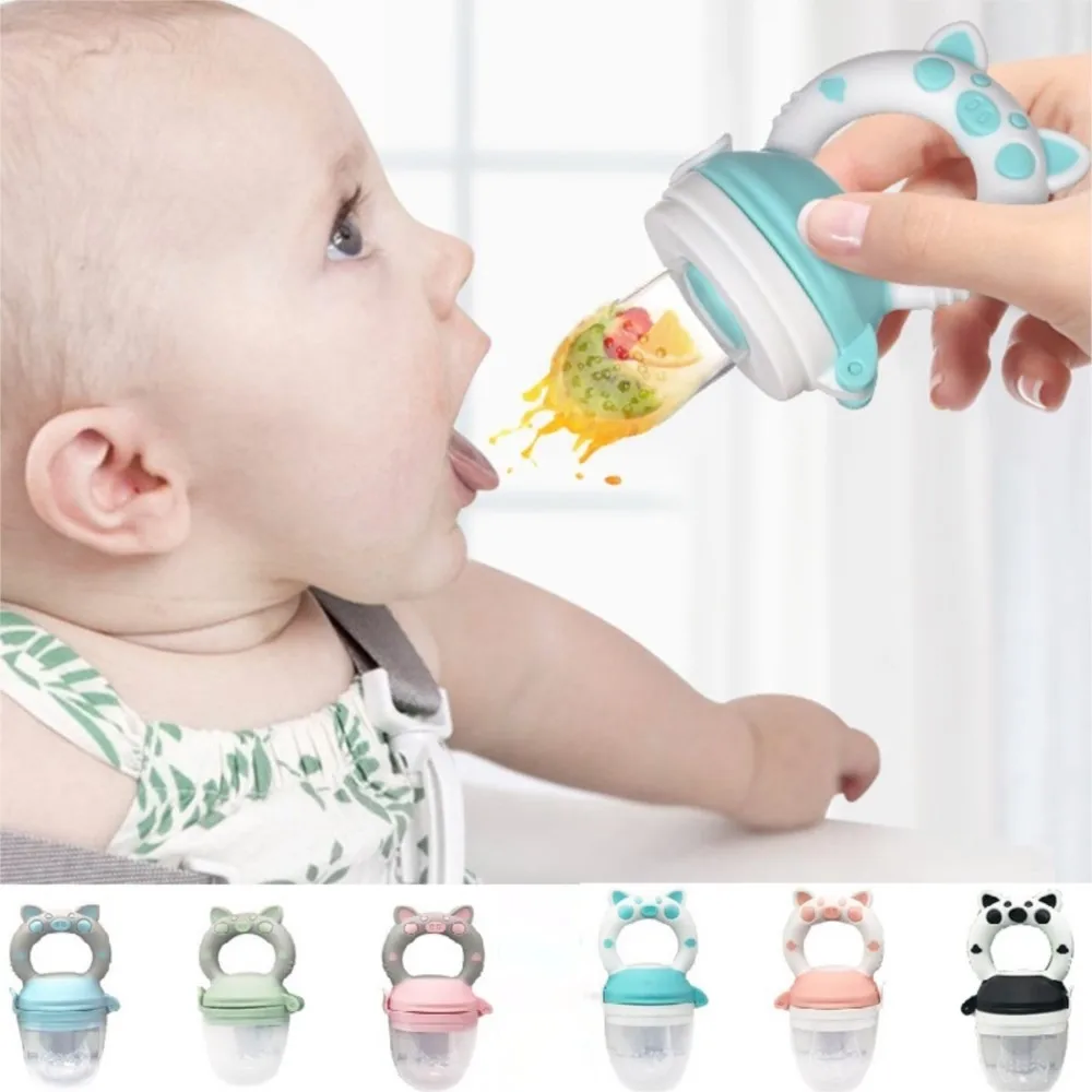 Baby Fresh Food Nibbler Feeder Cup Kids Boy Girl Fruit Nipples Feeding Cups Infant Baby Supplies Nipple Soother Bottles