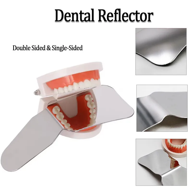 

Dentistry Photography Mirrors Dental Lab Autoclavable Intra-Oral Orthodontic Reflector Stainless Steel Dental Mirrors Tools