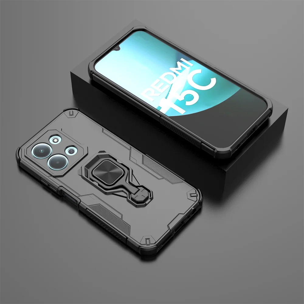 ل Xiaomi Redmi 15C 4G 5G الفاخرة حلقة الغطاء الخلفي حامل درع للصدمات حالة ل Xiaomi Redmi 15C 15 C Redmi15C جراب هاتف #3