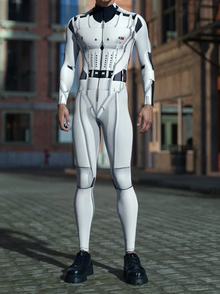 Erwachsenen-Tech-Bodysuit Rollenspiel-Kostüm Weltraum-Universum-Kampf Fantasie-Bodysuit Halloween-Party-Verkleidung Roboter-Paar-Kostüm 2025 – Detail 9