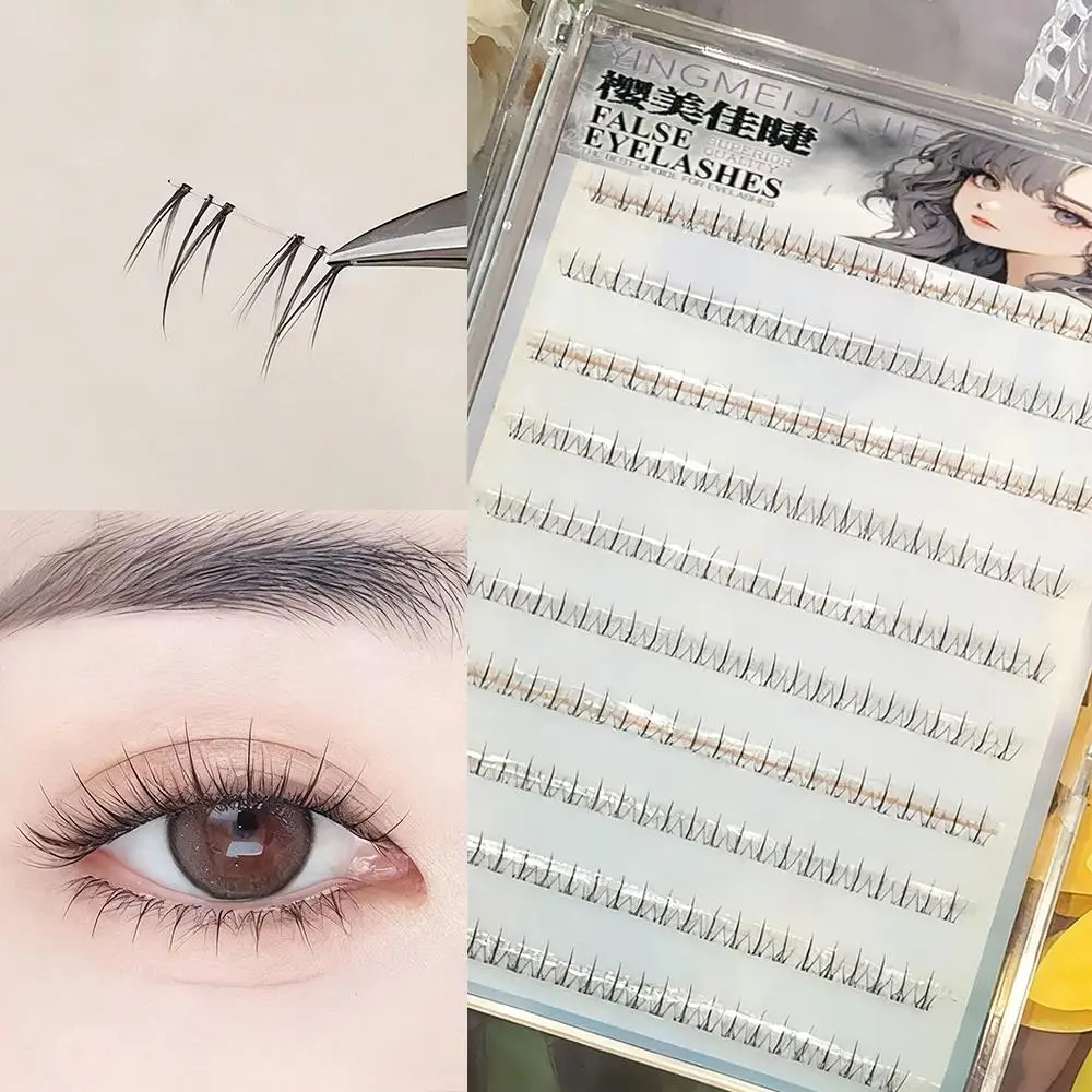 Air Lower Lashes Kleberfreie natürliche Wimpernverlängerung Große Kapazität Comic-Stil Falsche Wimpern Manga Bottom Lashes Make-up-Tool