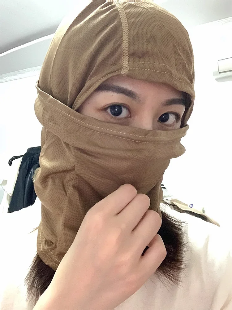 خوذة قريبة لركوب الدراجات في الهواء الطلق، خوذة تكتيكية مقاومة للرياح، ركوب الدراجات، غطاء كامل للمشي لمسافات طويلة، وشاح تزلج دافئ