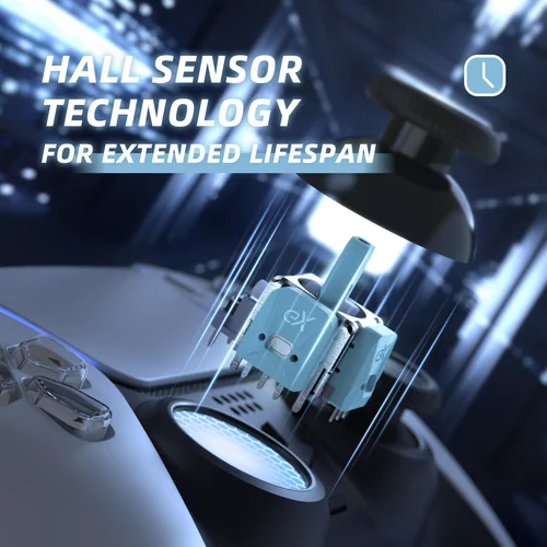 Imagen 2 del producto Kit de joystick de efecto Hall eXtremeRate para controlador PS5, accesorio de reparación de varilla analógica 3D con sensor y placa de calibración