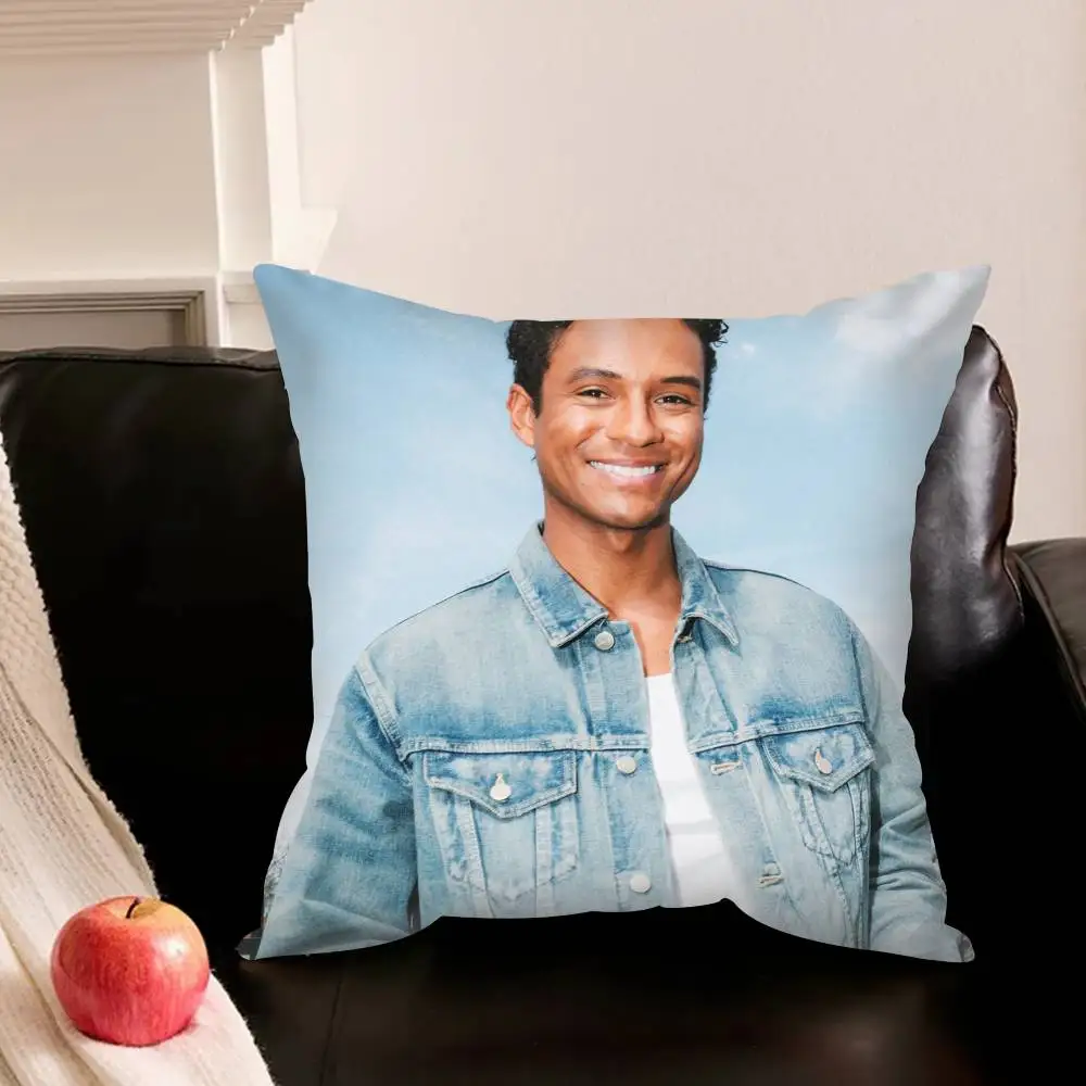 Actor Jaafar J-Jackson   Various Sizes Square Pillowcase For Car Home Bedchamber Decor