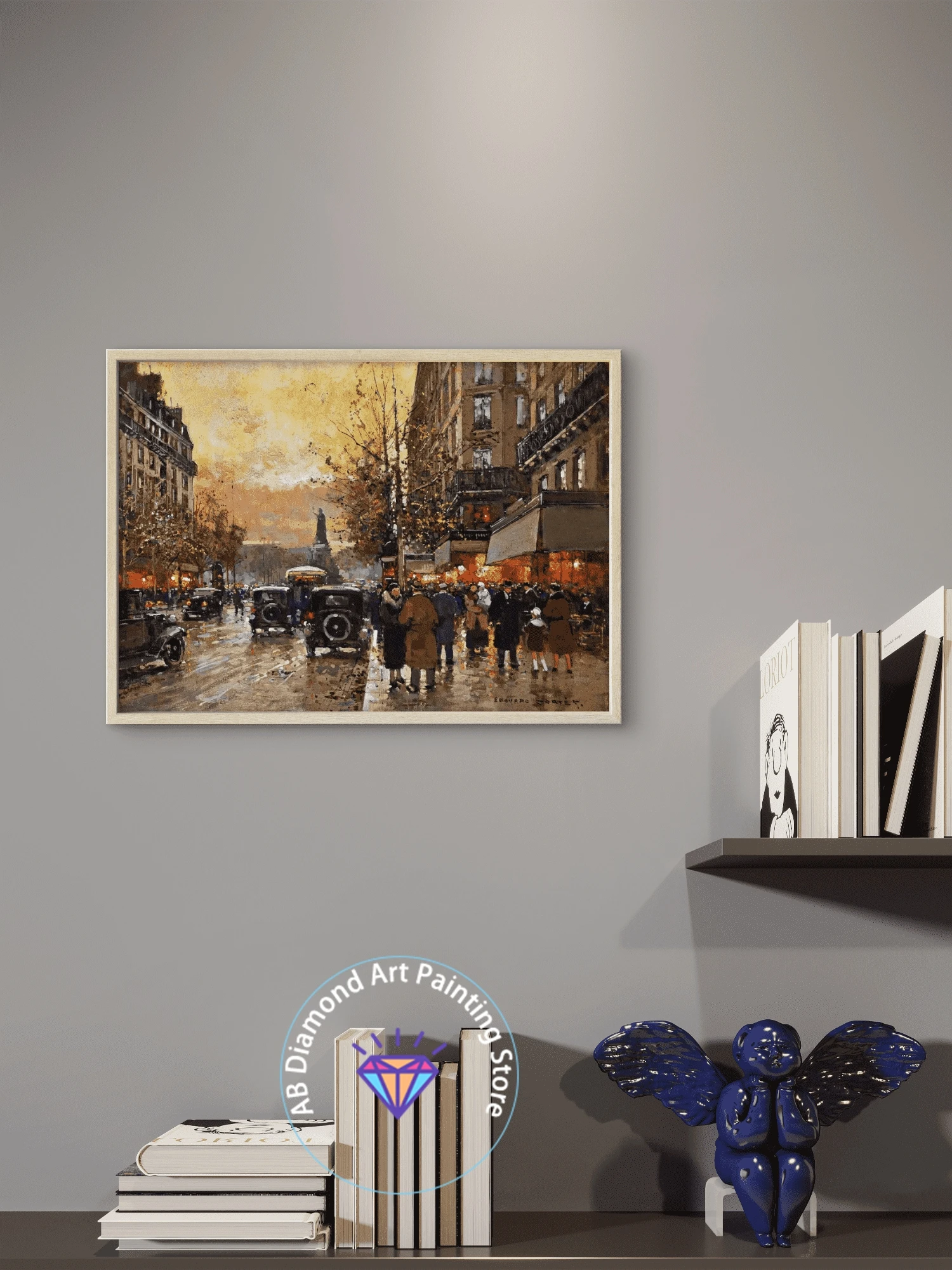 Kit di pittura artistica con diamanti AB Liverpool Quay Glasgow Docks Classici scene di strada vintage Ricamo Mosaico Punto croce Regalo per bambini