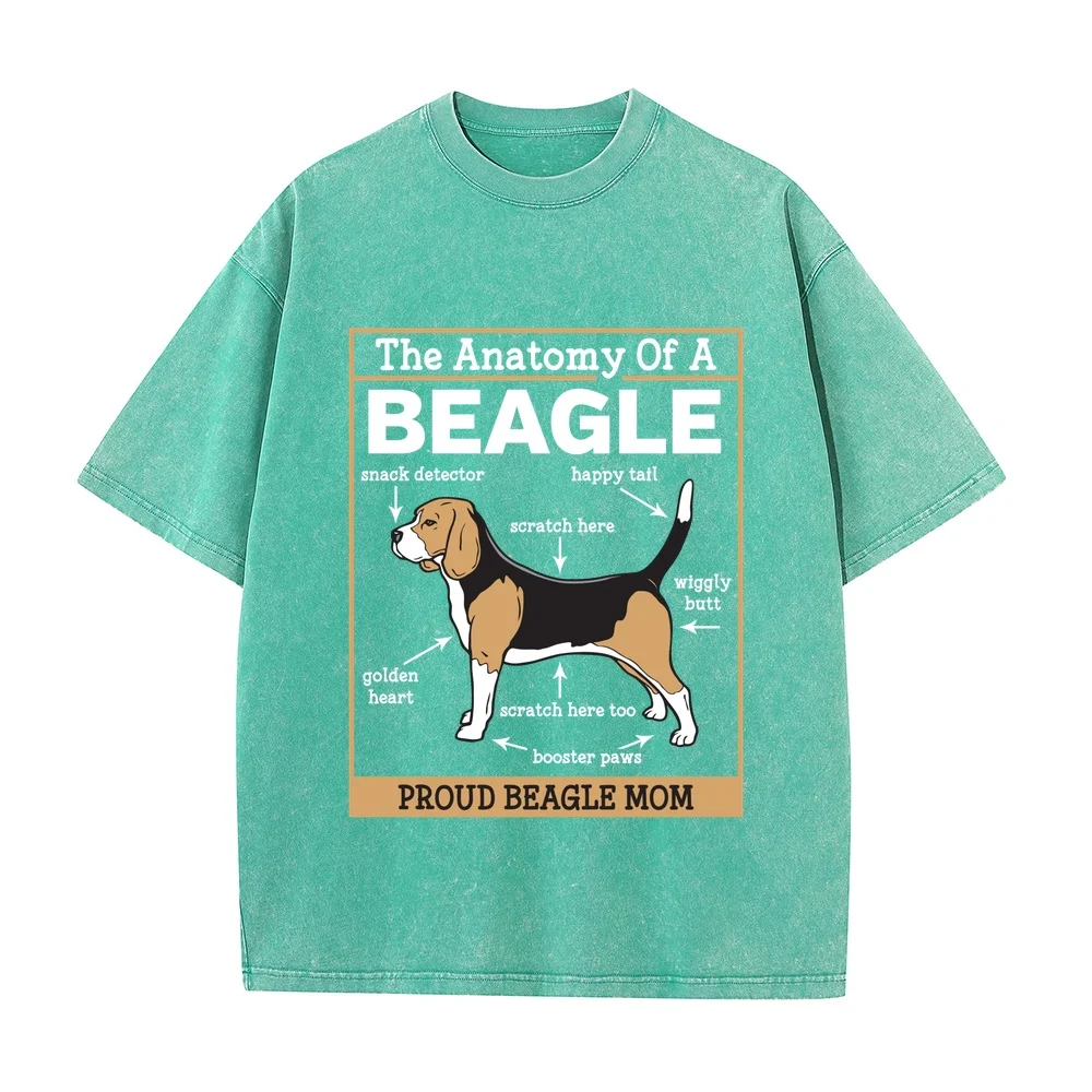 Beagle Dog Mom Tee Shirt Cotton T-Shirt Man Oversized Top Shirt Adult Camisetas Para Hombre Clothing Cute Pet Dog Design Graphic