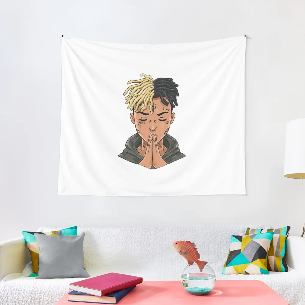 

XXXTentation draw cartoon RIP legend Rap Tapestry Bedroom Decorations For Bedroom Bedroom Deco Tapestry