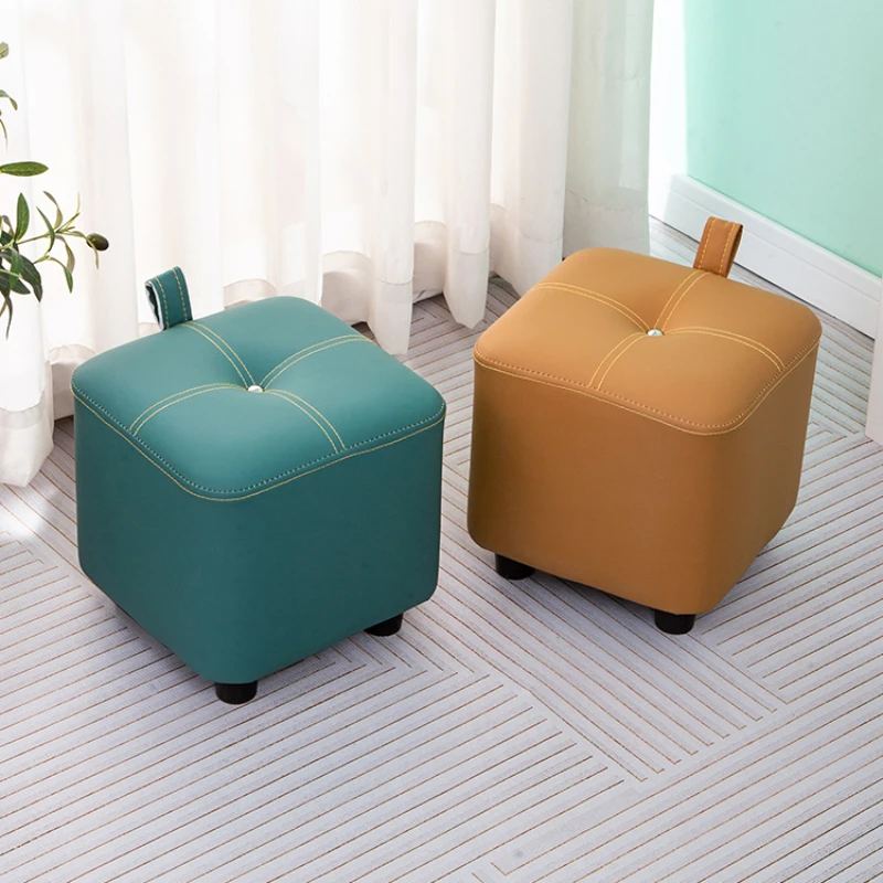 

Vanity Retro Living Room Stool Upholster Bedroom Hallway Portable Office Multifunctional Designer Tabouret Nordique Furniture