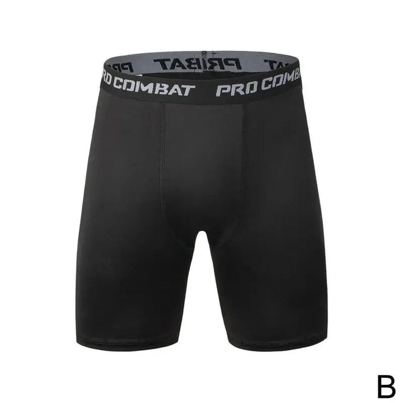 2026 New Men's Fitness Shorts Fitness Exercise Gym Knicks Men's Muscle Active Elastic Compression Tights Men's Tights - Image 5