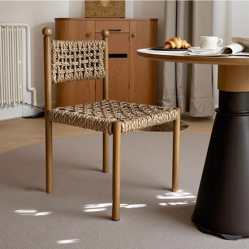Household restaurant rope back chair designer hotel cafe negotiation chair