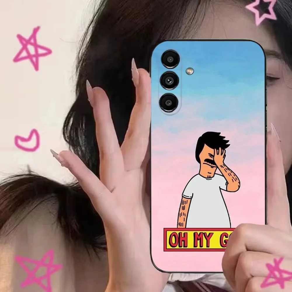 Cartoon B-Bobs Burgers  Phone Case For Samsung S24,S21,S22,S23,S30,Ultra,S20,Plus,Fe,Lite,Note,10,9,5G Black Soft Cover