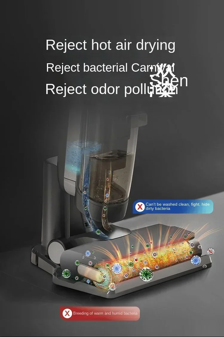 TINECO Fuvan 2.0ProLedc Floor Washing Machine Antibacterial Suction Mop Mop Household Appliance Cleaning Machine Double Welt