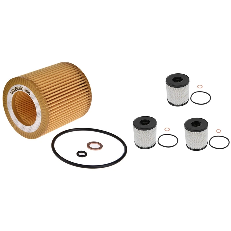 Engine Oil Filter Hu816x For Bmw E60 E82 E88 With Set Of 3 Engine Oil Filtrate And O-Ring For BMW Mini Cooper