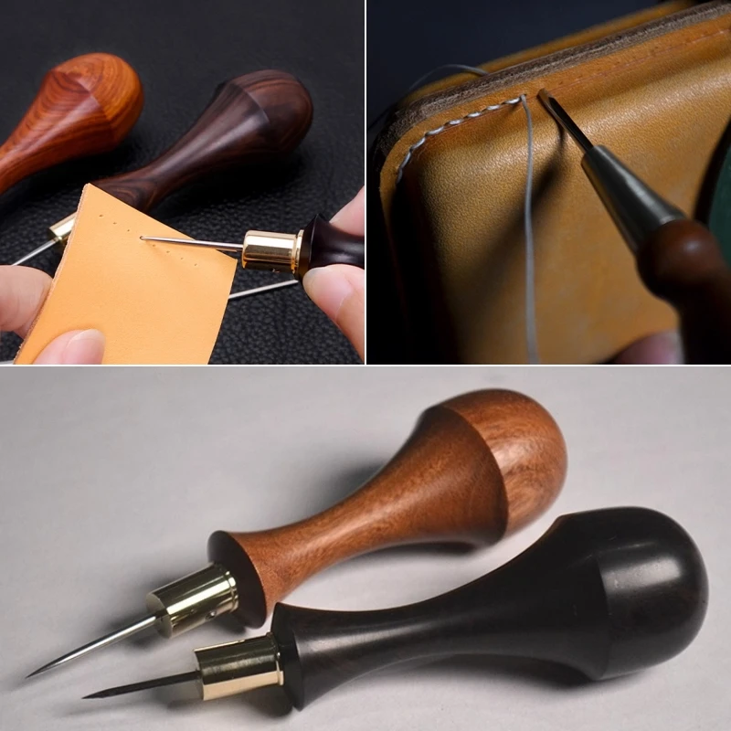 Кожаный рюкзак со сменной головкой Produgt через отверстие, кожаный рюкзак для рукоделия DlY/ремешок для часов, швейные принадлежности для маркировки корм, швейные принадлежности