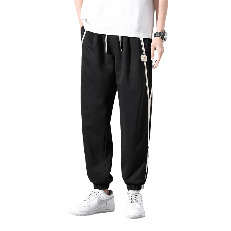 Sweatpants for Men Orver Size Thin Enlarged Widened Casual Men's Pants 2024 New Summer Korean Fashion Sports Clothes Male