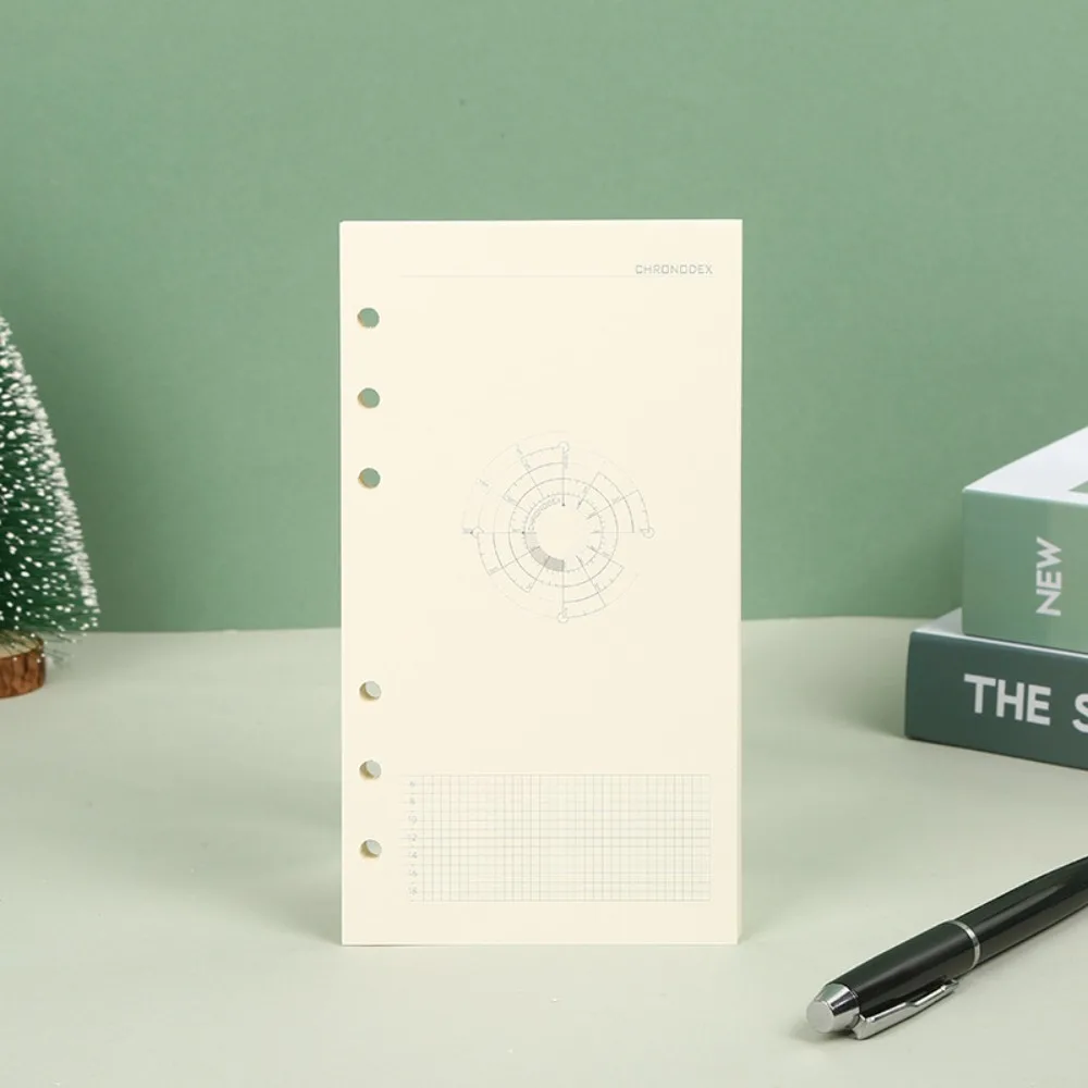 45Sheet Loose-Leaf Notebook Refill Paper Line Grid Index Inside Page Cards A5 A6 A7 Inner Refill Paper Paper Stationery