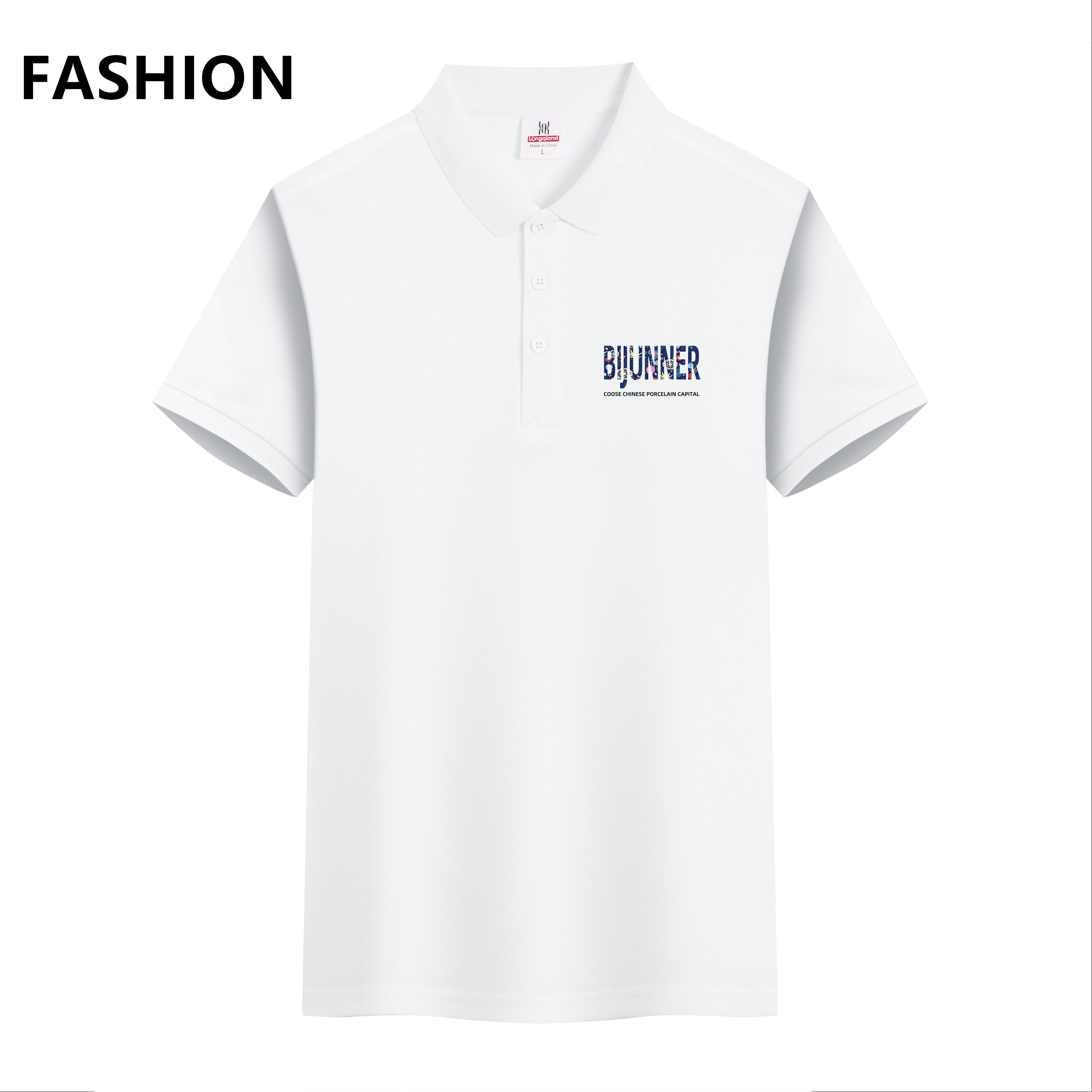 

New Sports Training Polo Shirts Casual Golf Tees Lapel collar short sleeved T-shirt Sportswear Fashion men's Clothes summer