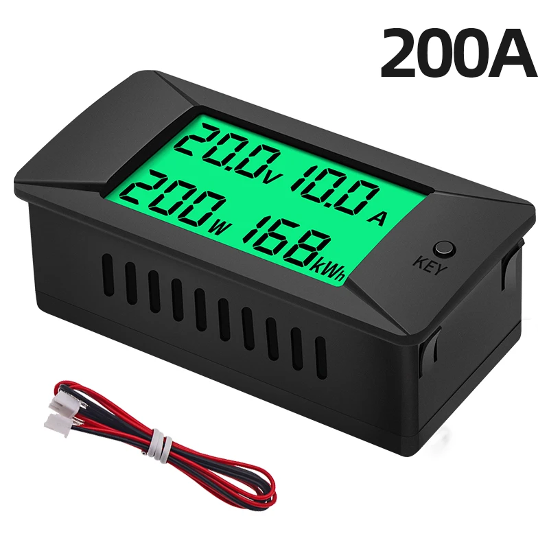 DC Digital Electric Voltage Current Energy Meter Voltmeter Ammeter Wattmeter Power Monitor Kwh Multimeter PZEM-025 0-300v 200A