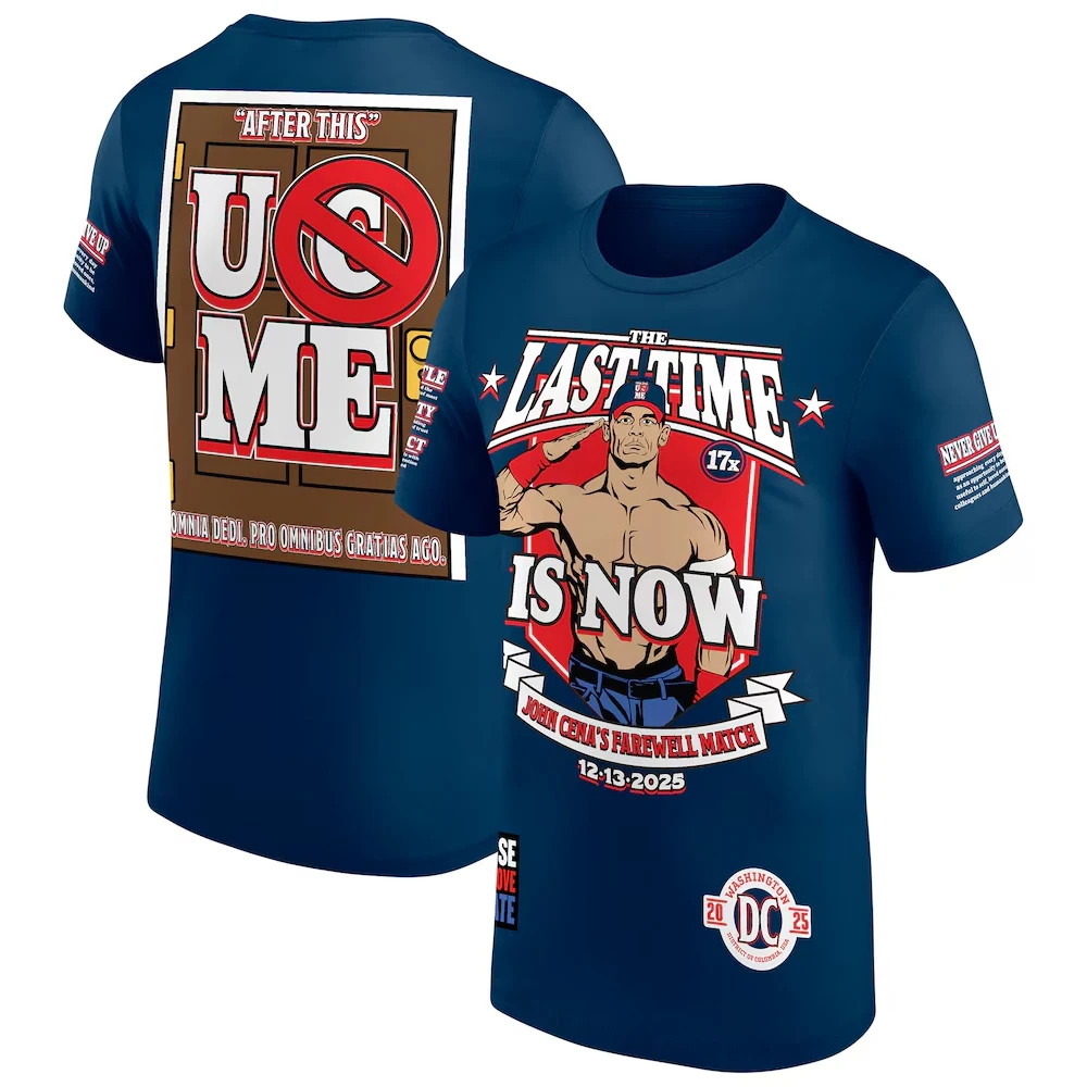 Men's Cena John Farewell Tour 2026 T-Shirt 3D Printed Outdoor Sports Quick Dry Short Sleeve Top Daily Casual Plus Size T-Shirts