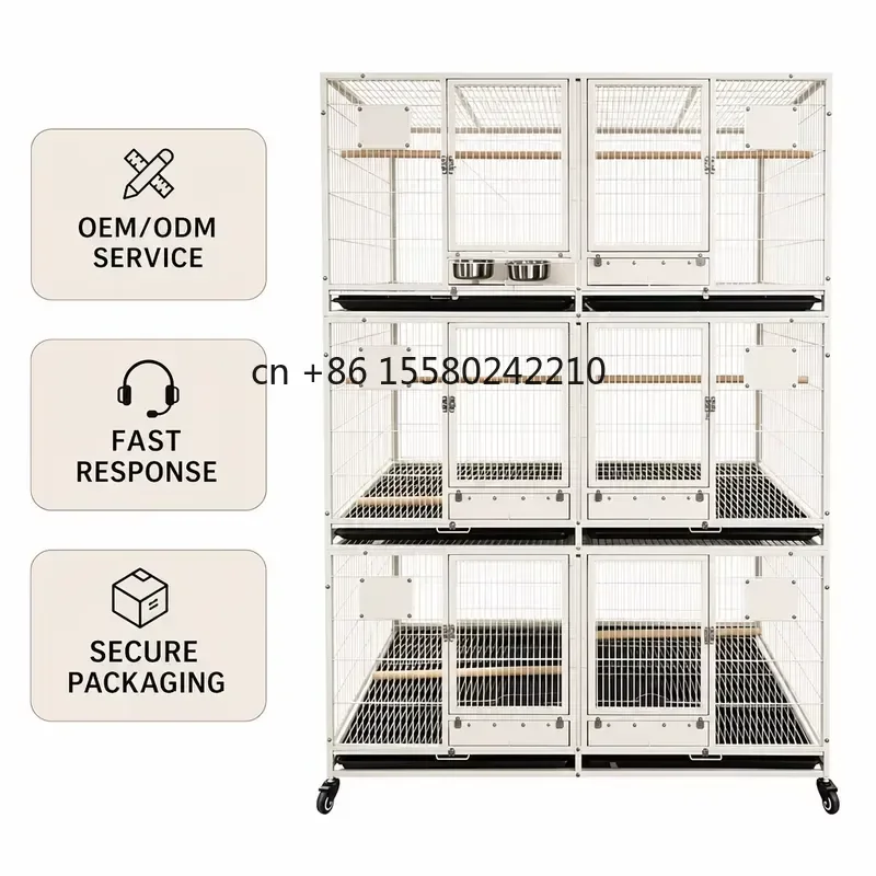 2026 hot Easy to Clean Parrot Cage Customizable Bird Breeding Cage Large Bird Cages Stable Structure for Bird Cage Jaulas