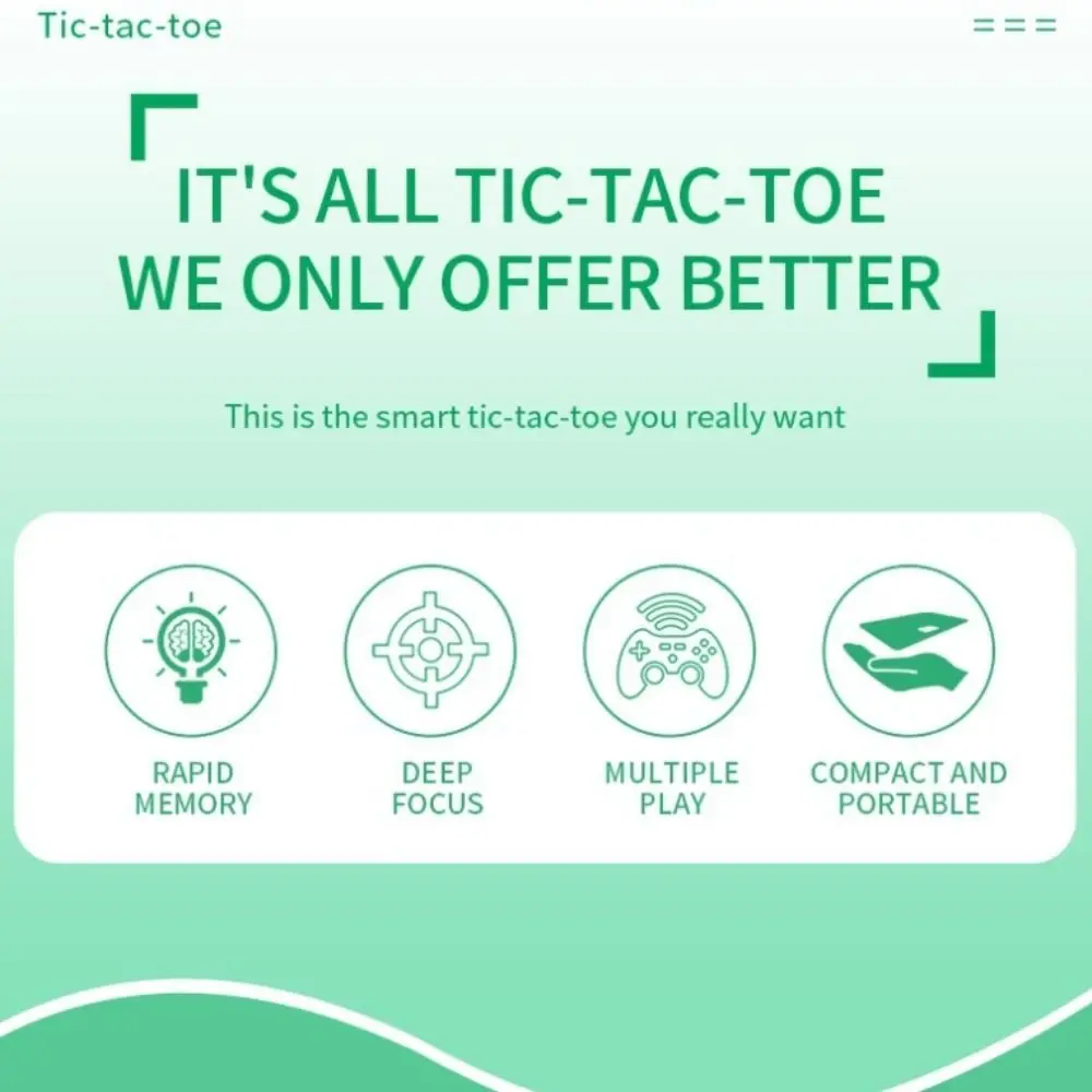 الكهربائية TIC-TAC-TOE 4 في 1 التعليمية المحمولة الترباس لعبة التفكير ممارسة مونتيسوري لغز الجدول لعبة الأطفال #1