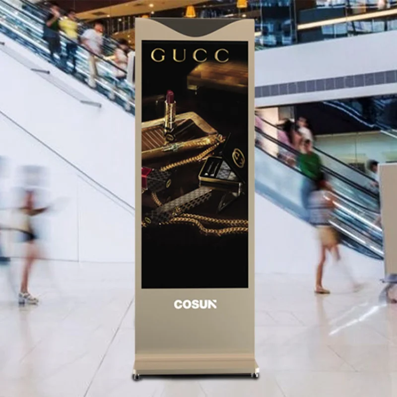custom.Shopping Mall Advertising Price Display Stand Advertising Stand Monitor Shop Indoor Advertising Equipments