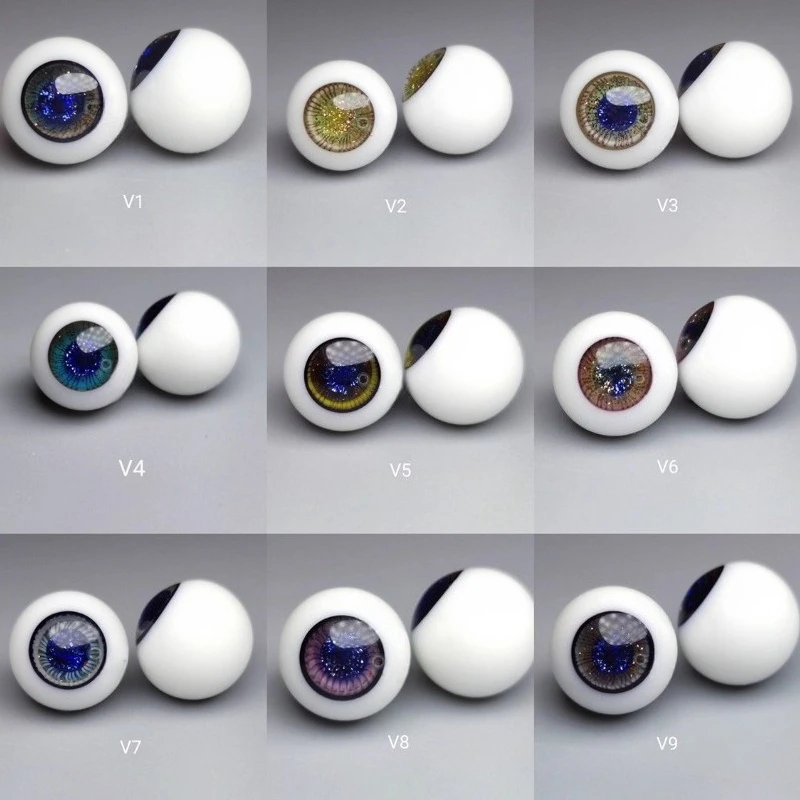10MM/ob11 Glass Eye DIY Ultra-light Clay Stone Plastic/clay Making Cartoon Character Eyes Eyeball Accessories Auxiliary Tools