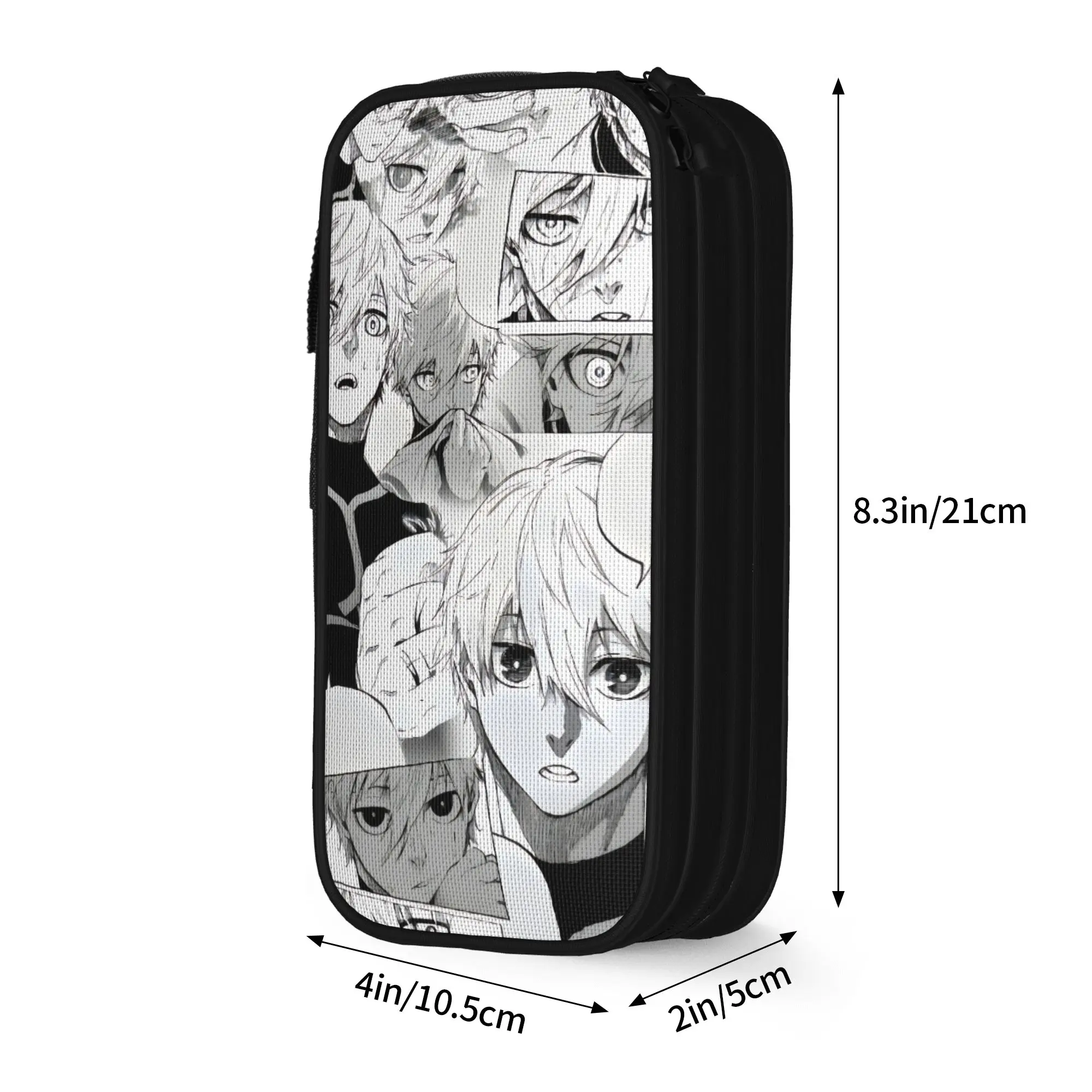 Blue Locks Anime Pencil Cases Cute  Pen Box Bags for Student Large Storage Students School Gifts Pencilcases