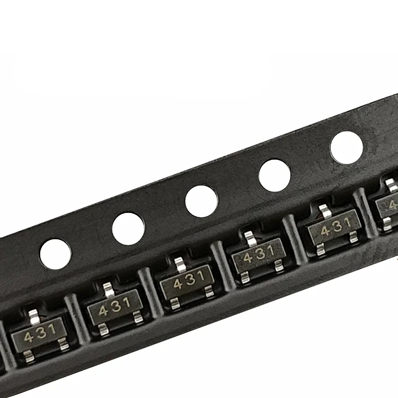 Tension SMD Sochi IC 100 (marquage 0.5%) TL431 SOT-23, 431 Pièces
