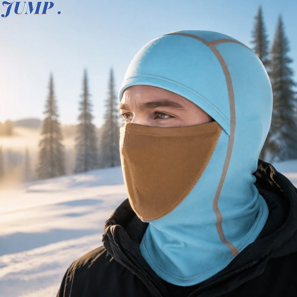 Full Face Warm Fleece Balaclava Windproof Fleece Full Face Balaclava Thermal Color Block Thermal Balaclava Sports